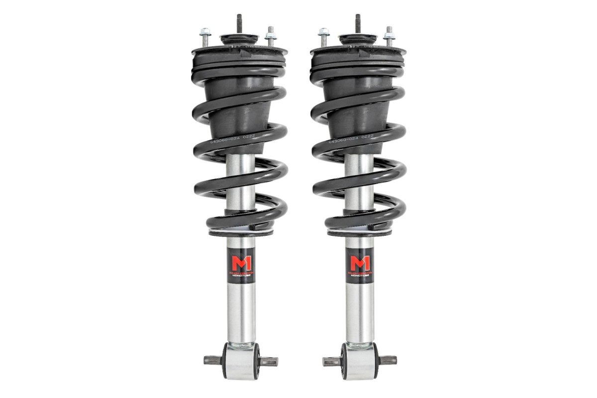 GMC Sierra 1500 Strut Pair - Front + Rear - Rough Country - M1 Loaded - '14-'18